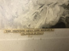 THE PRINCESS OTTO VON BISMARCK PHOTOGRAPH PRINT OF PAINTING BY JOHN A.M. HAY