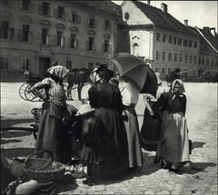 1916 1972 Andre Kertesz Open Farm Market Pomaz Hungary Art Photo Photogravure