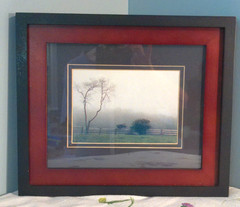 Inspirational «Encased in God’s Fog» Framed Art Photo Double Matted Heavy…