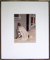 DAVID HOCKNEY Signed 1973 Original Color Photograph «Henry Avoiding the Sun»