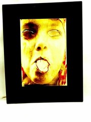 Arte Modern Overpainted Photo Painting Mark James Powers Collection