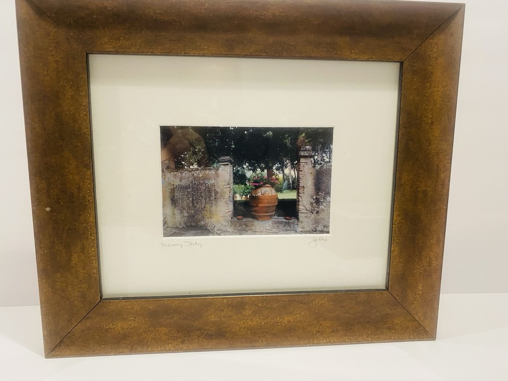 Vintage Original Photography Tuscany Italy by John Galbo Framed & Signed 13”-11”
