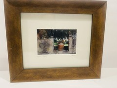 Vintage Original Photography Tuscany Italy by John Galbo Framed & Signed 13”-11”