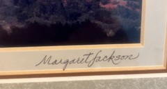 Margaret Jackson Signed Red Rock Landscape Sedona Photography Matted Framed
