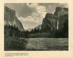 Yosemite Valley California antique art photo