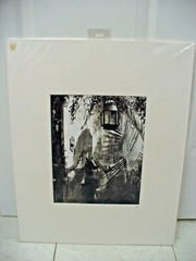 MATTED PHOTOGRAPHY Old Town Hitching Post A/P By Larry Santucci 16×20 2008