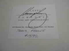 ***LARRY HUMPHREY*** FINE ART PHOTO/ PARIS, FRANCE/ SBA/ #1592/ GARGOYLE/ EIFFEL