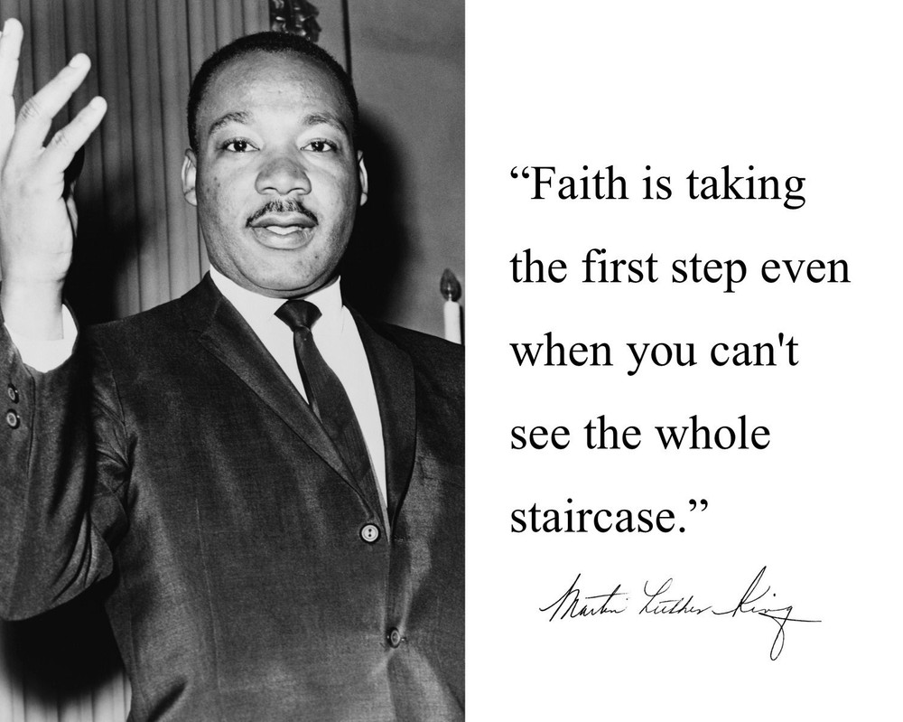 Martin Luther King Jr. MLK » Faith is» Famous Quote 11 x 14 Photo Picture # mf2
