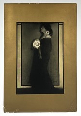 1906 EDWARD STEICHEN ‘Cover Design’ from Camera Work 14 framed in welded bronze