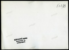 Larger size marked fine art Photograph, 1930’s by SZENDRŐ István, in wind, unus