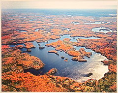 Oxbow Lake, Presque Isle, Wisc. Vilas County Aerial Photograph. Frame Optional.