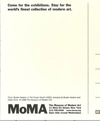 Buster Keaton In The Frozen North MOMA Art Postcard 1998