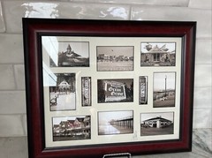 Victorian Era Ocean Grove NJ Framed RP Signed Collage Historical 14”x17”