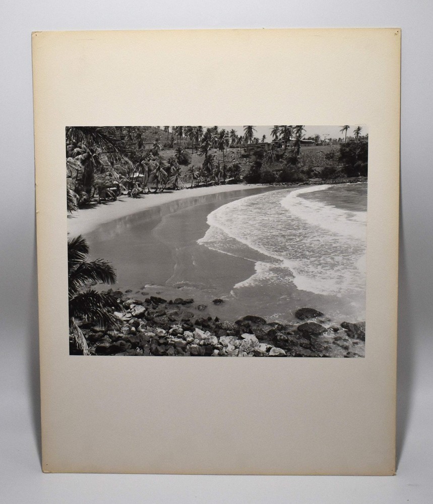 Vintage J.W. Howlett Black and White Photograph Focusing on a Beach