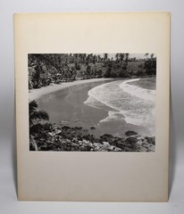 Vintage J.W. Howlett Black and White Photograph Focusing on a Beach