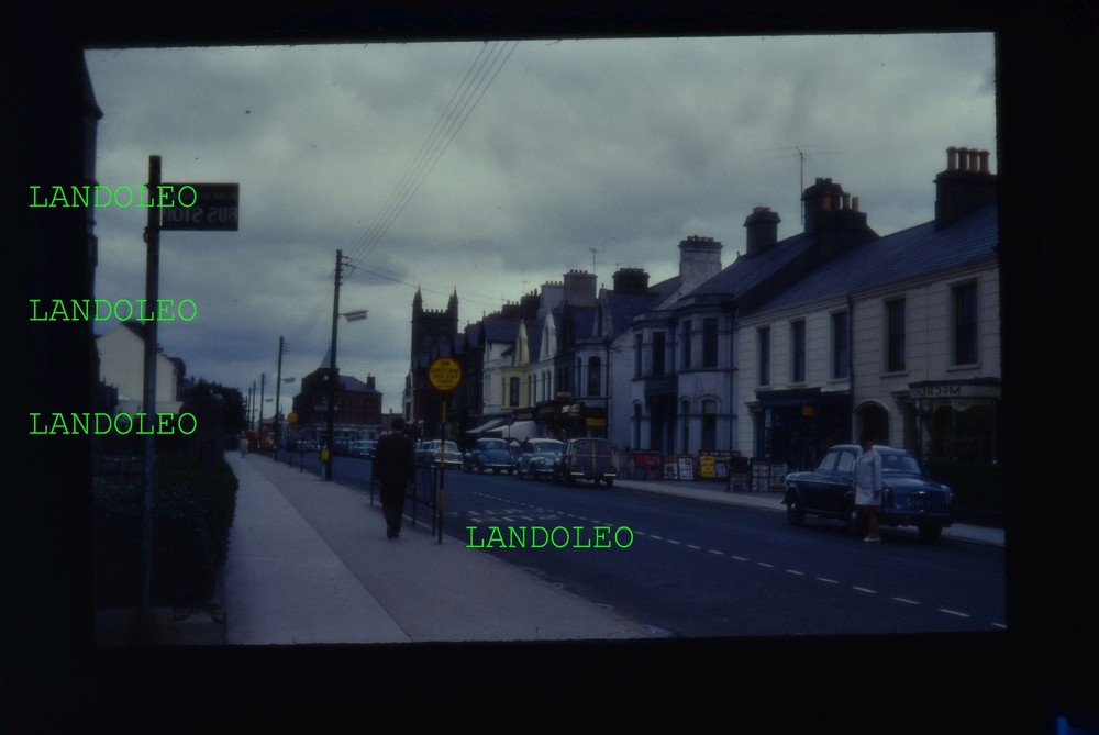 Slide Street Scene in Ireland 1962 Cars