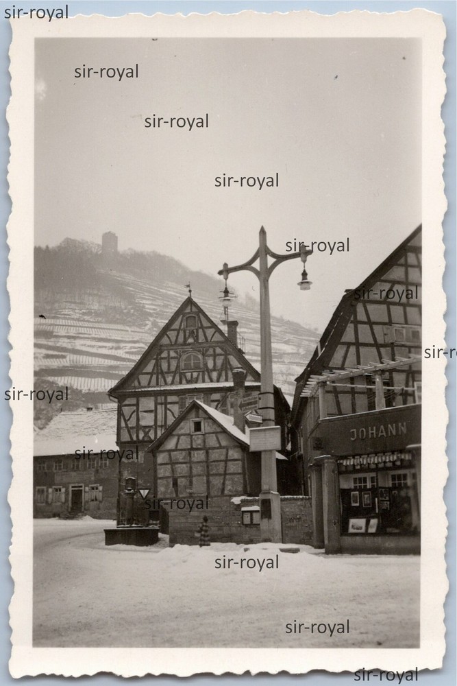 Heppenheim – Small Market – 1940s – Photo 6x9cm