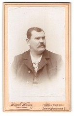 Photograph Joseph Werner, Munich, Zweibrückenstr. 2, man in suit with top briefs