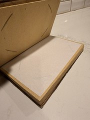 Handmade Folk Art Photo Book Pressed Leaf Appliqué Wood Bound One of a Kind