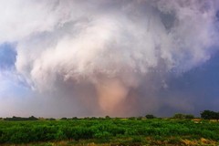 Tornado Photography Print: Oklahoma Red River Stormy Weather Wall Art
