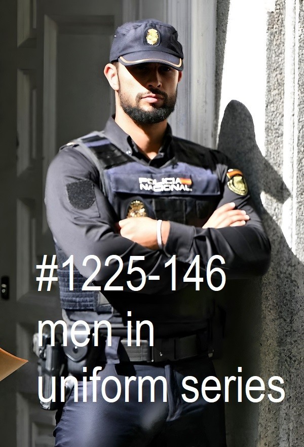 MALE PORTRAIT #1225-146 -men in uniform series -freeShip/USA
