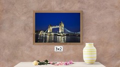 London Tower Bridge at Night, High Resolution Image, Many Formats, TV Art