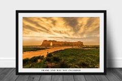 Stormy Sky at Sunset at Monument Rocks Kansas Photography Print