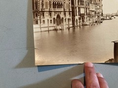 Photo 1880 Venice Italy Photography Antique Original 19th Century Canal Art