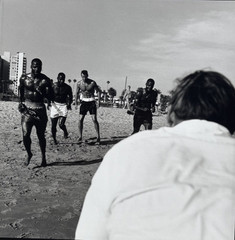 Boxers on the Beach B & W 14 x 11 Photograph-Circa 1990s-Mark Bugzester