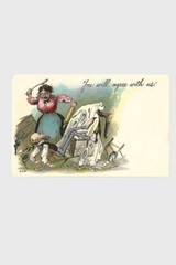 Vintage Postcard Cartoon You Will Agree With Us Comic Antique Postcard