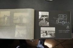 Photo album GDR travel pictures Bulgaria swimwear ticket drawing woman man view