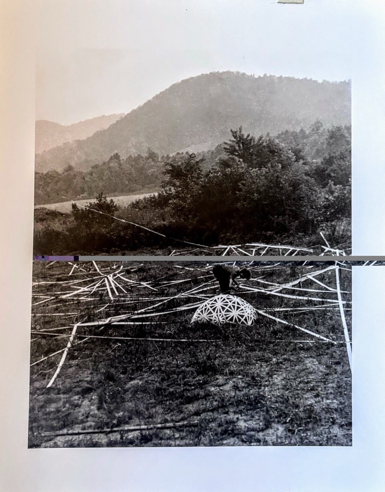 Elaine De Kooning At BMC w/ Buckminster Fuller geodesic dome