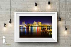 New Orleans Skyline Wall Decor – Louisiana Art – NOLA – Canvas / Metal / Paper