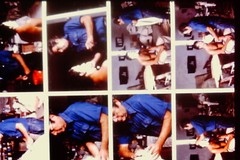 Vintage Art History 35mm Glass Slide George Segal Casting Process