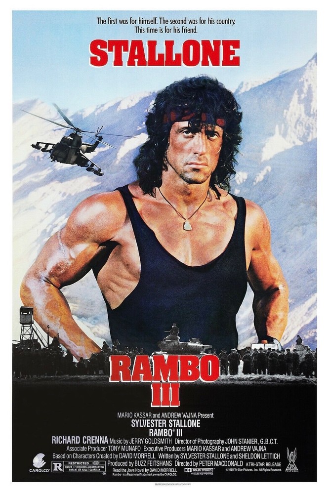 MOVIE PHOTO – RAMBO 3 (1988) – GLOSSY FINISH – 15X10CM – NEW