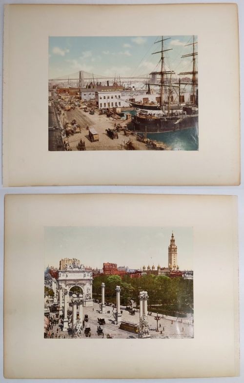 Photo: New York City – South Street and Brooklyn Bridge / The Naval Arch. Detroit