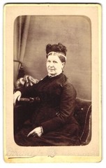 Photograph Starkey & Drones, Sleaford, West Gate 27, Seated Elderly Lady in Du