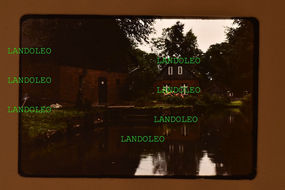 Slide Spreewald 1975 House Water GDR Times