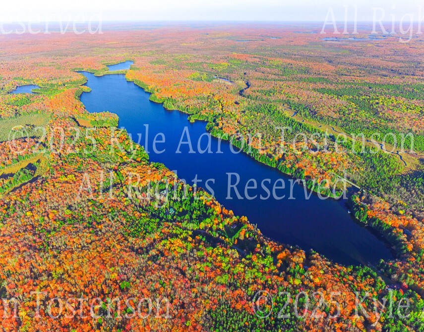Beatons Lake, Watersmeet, Mich., Gogebic County. Overview Photo. Frame Optional.