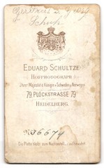 Photography Eduard Schultze, Heidelberg, Plöckstr. 79, Gerdrut and Georg Schulz i