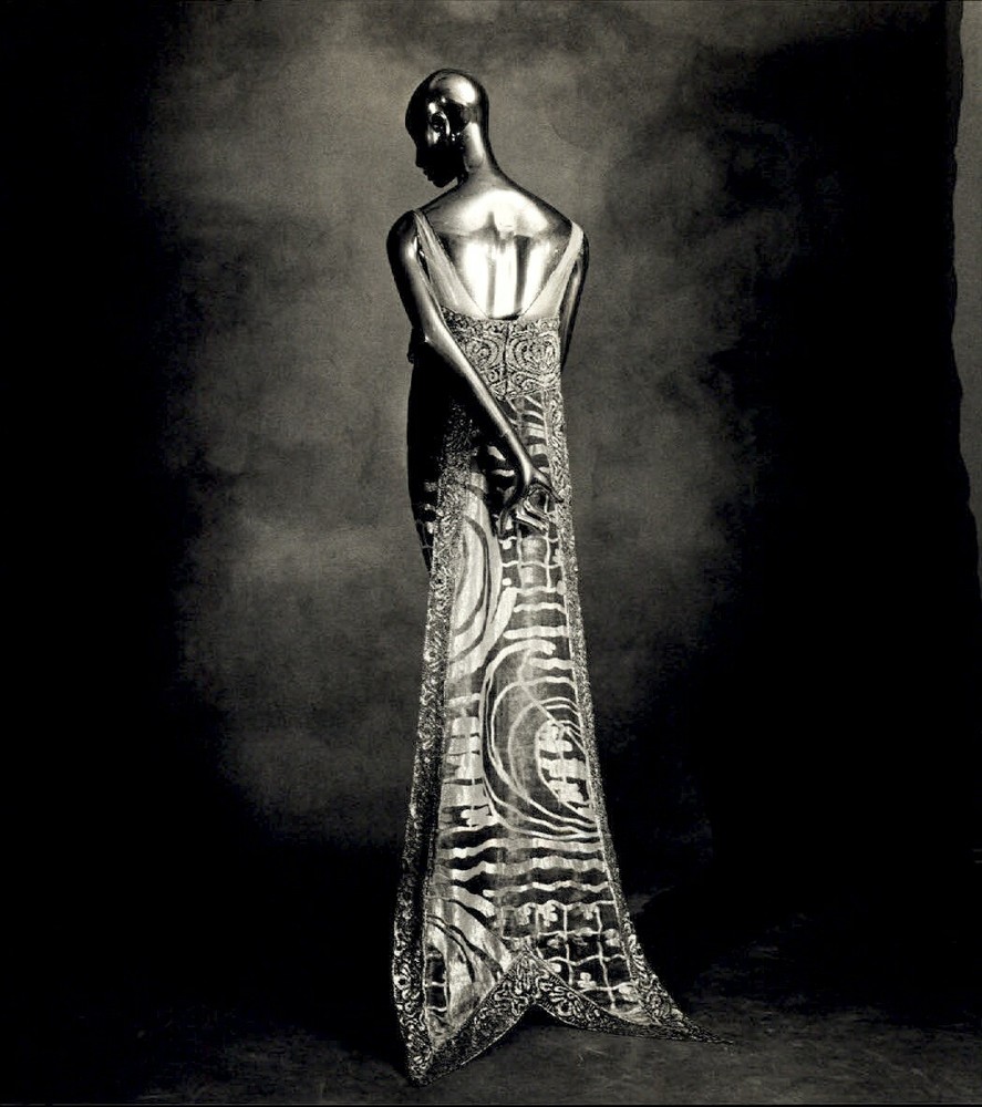 1984 Irving Penn Callot Swallowtail Dress High Fashion Art Photo Engraving