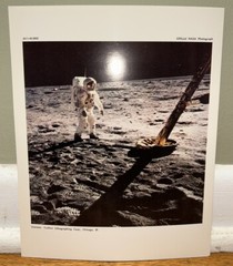 Lunar Landing First Mission Moon Official Nasa Photograph Crofton Lithographing!