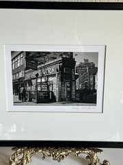 Signed Carolyn Schaefer NYC Photo 2001 Greenwich Village Framed 13×12