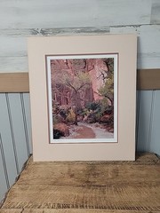 «Co-Op Creek» by Rick Preston 1988 #3, matted and signed,NO FRAME.