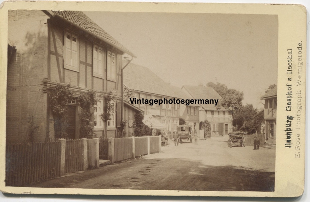 Z4722 CDV photo approx. 1890 Ilsenburg Harz inn Ilsethal Werningerode
