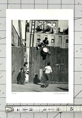 Sam Mahl (1913-1992) Art Announcement Card 1993 – Boys Playing Basketball
