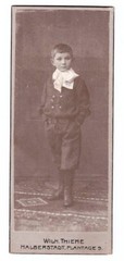 CDV photo around 1900, handsome boy, Halberstadt