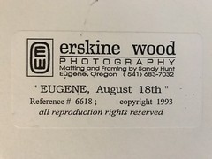 RARE ERSKINE WOOD SIGNED MODERN PHOTOGRAPHY EUGENE OREGON LIGHTNING STORM