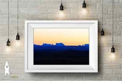 Southwestern Minimalist Landscape Photography – Valley of the Gods Utah at Dusk