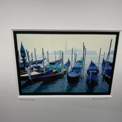 Jim Nilsen Photography Signed “Venice” Gondolas Italy #120 Framed Matted